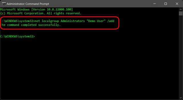 Add a user to the local administrators group on a remote computer