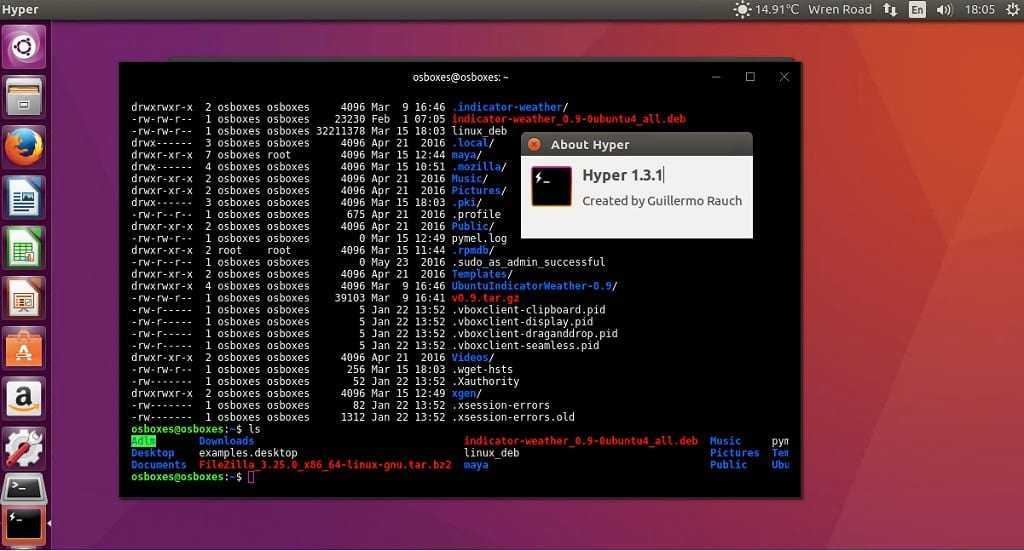 Как убрать hyper os. Терминал Linux. Линукс Terminal. Hyper терминал. Hyper Terminal Linux.