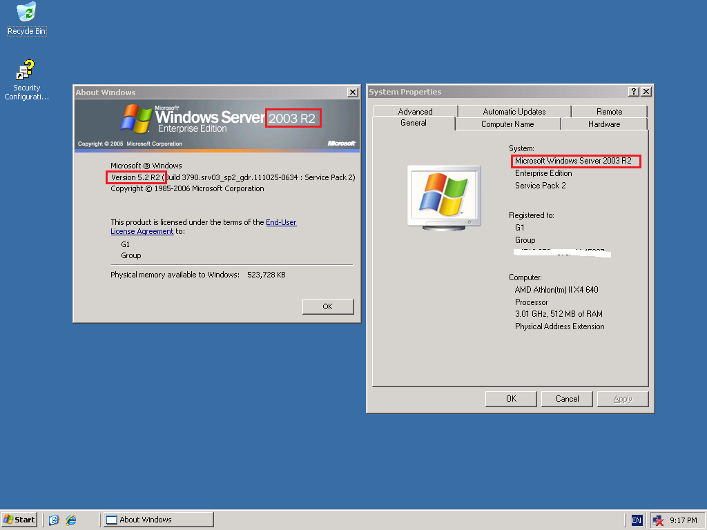 Основные настройки microsoft windows server 2003