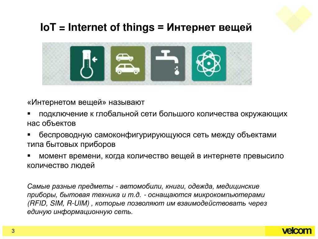 Сообщение потребительский интернет вещей