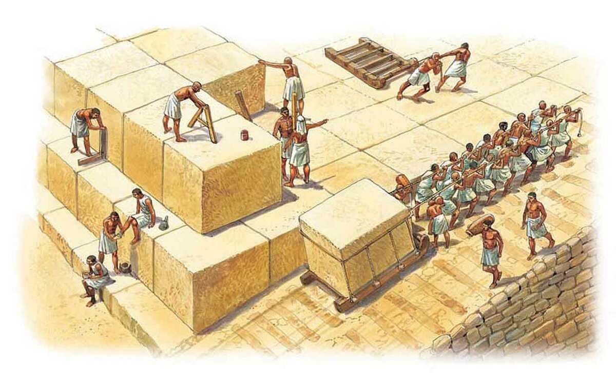 Как строили пирамиды в египте?