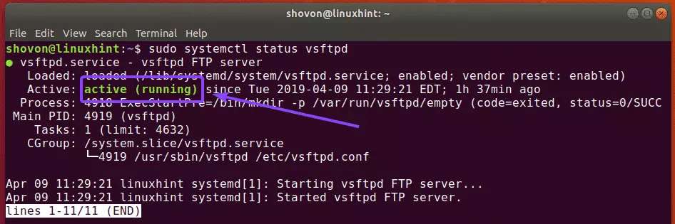 Установка и настройка vsftpd на ubuntu
