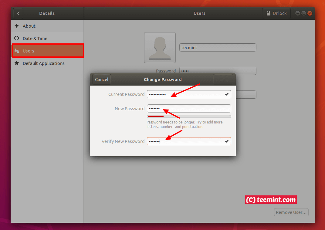 Авторизация ubuntu. Пароль линукс. Пароль пользователя Linux. Как сменить пароль в убунту. Смена пароля линукс.