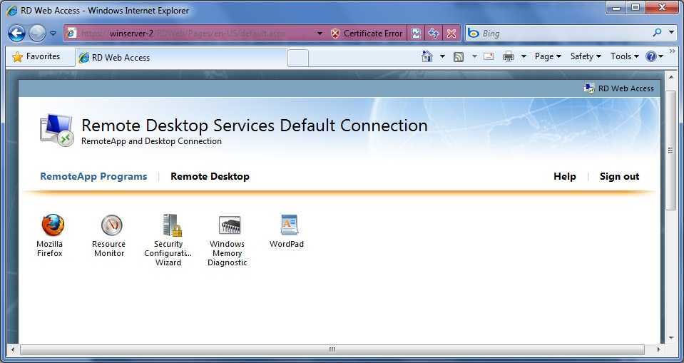 How to setup and configure remote desktop services via standard deployment on windows server