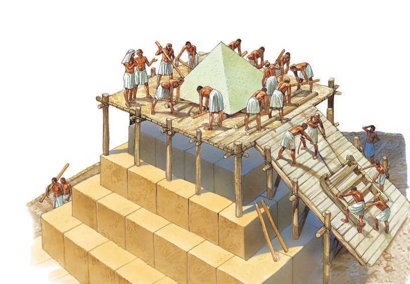 Технология строительства пирамид в древнем египте