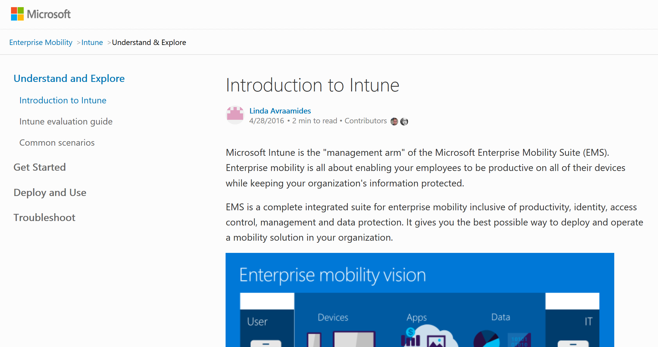 What is microsoft’s enterprise mobility suite